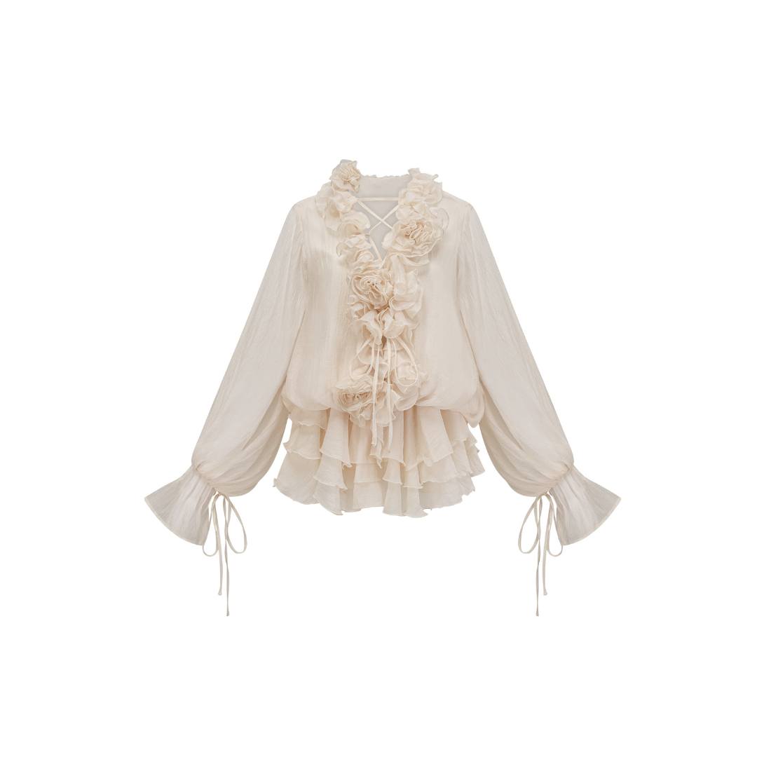 Rosewater Ruched Minikleid