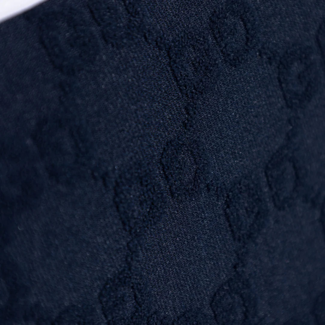Navy Luxe – Designer Badeanzug Einteiler in Marine & Weiß