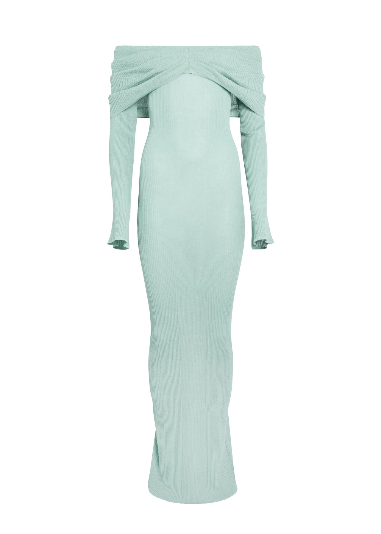 Sage Ribbed Maxikleid