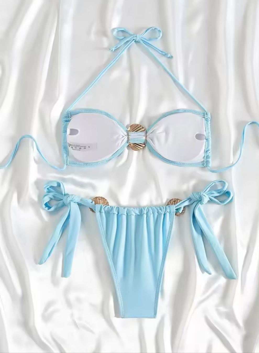 Shell Chic Bikini – Zweiteiliges Bikini-Set mit Muschel-Dekor