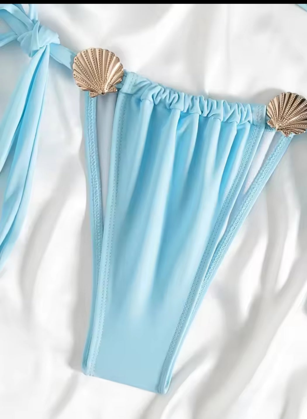Shell Chic Bikini – Zweiteiliges Bikini-Set mit Muschel-Dekor