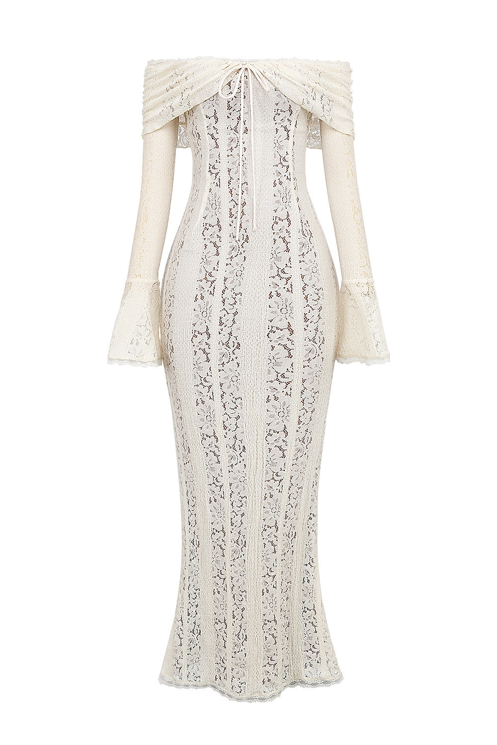 Celestial Ruffle Maxikleid