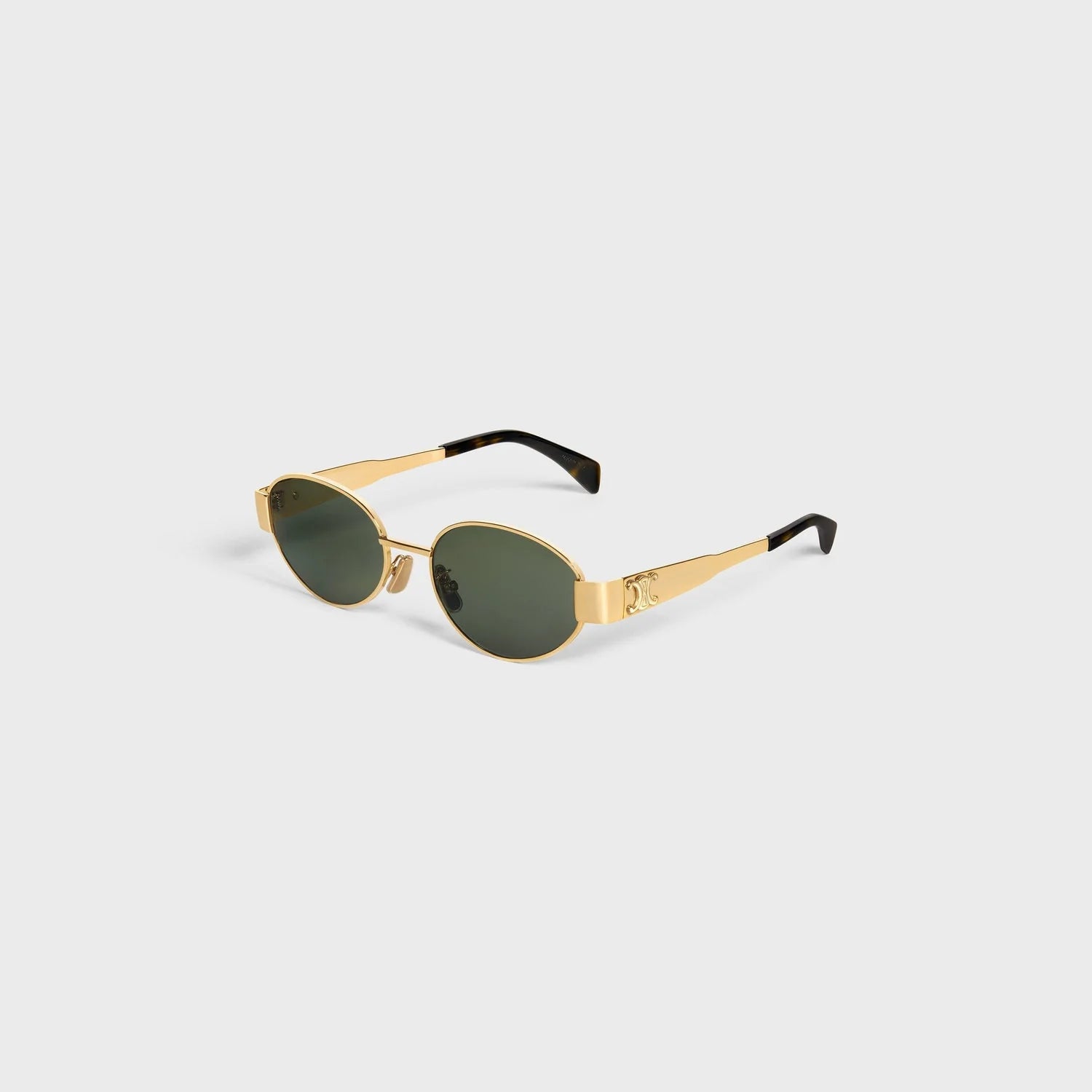 Solare – Damen Sonnenbrille Rund mit Goldrahmen