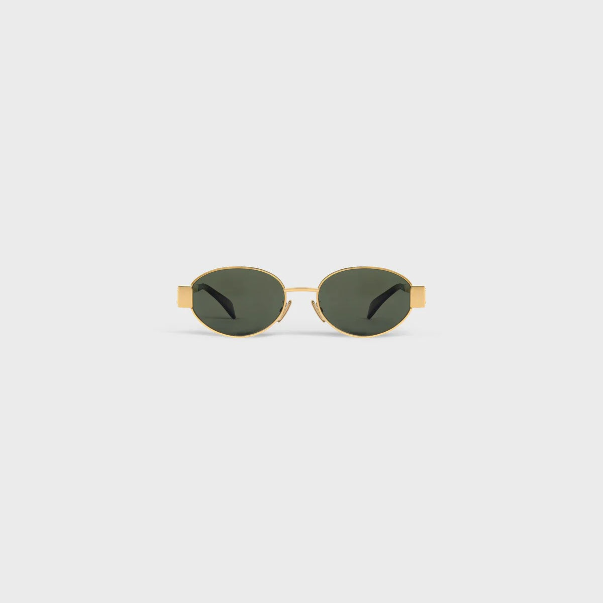Solare – Damen Sonnenbrille Rund mit Goldrahmen
