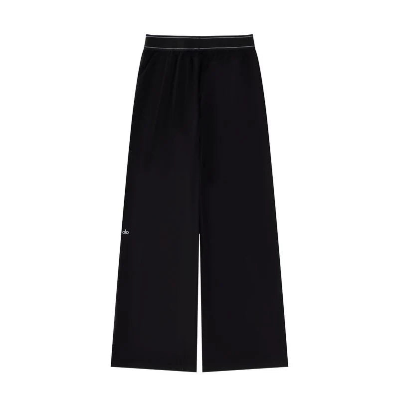 Noelia – Schwarze Wide-Leg Hose mit Elastikbund