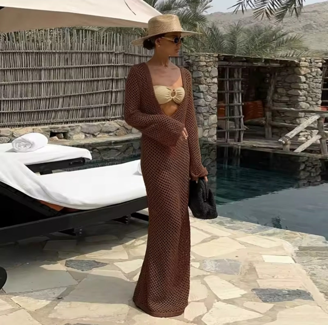 Tulum Vibes Strandkleid Häkeloptik – 5 Farben für Deinen perfekten Sommer-Look