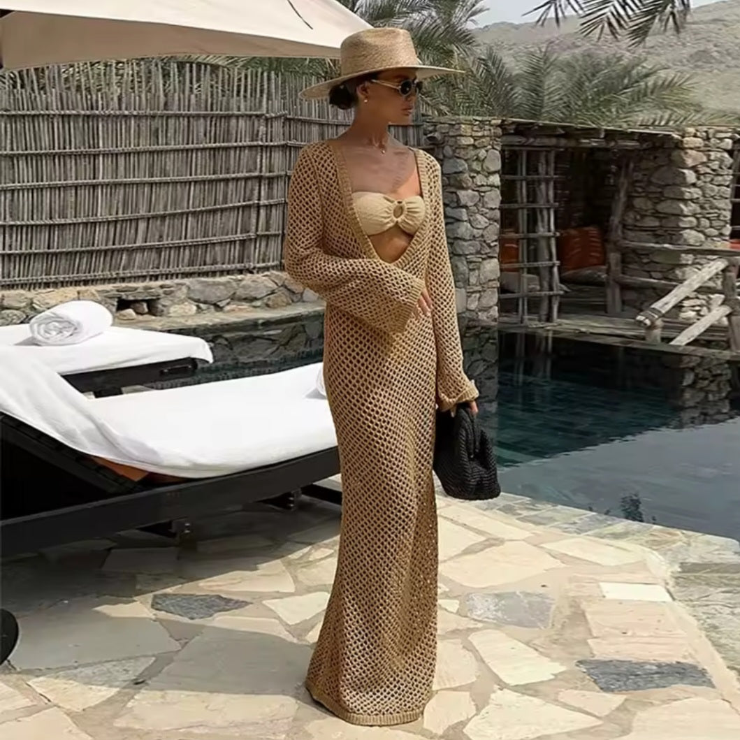 Tulum Vibes Strandkleid Häkeloptik – 5 Farben für Deinen perfekten Sommer-Look