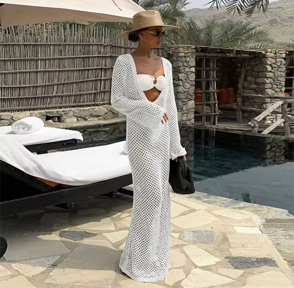 Tulum Vibes Strandkleid Häkeloptik – 5 Farben für Deinen perfekten Sommer-Look