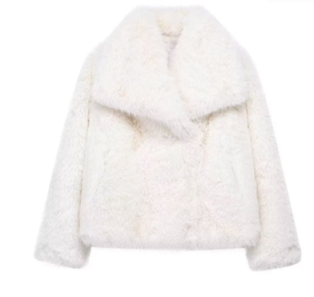 Damen Kunstfelljacke Winter – Faux Fur Jacke Elegant & Warm (6 Farben)