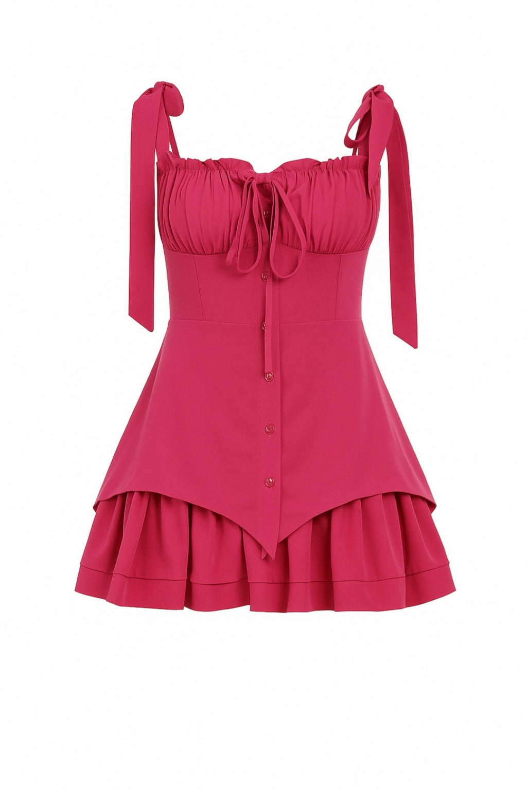 Lina Bowdress - Rüschenkleid mit schleifencharme