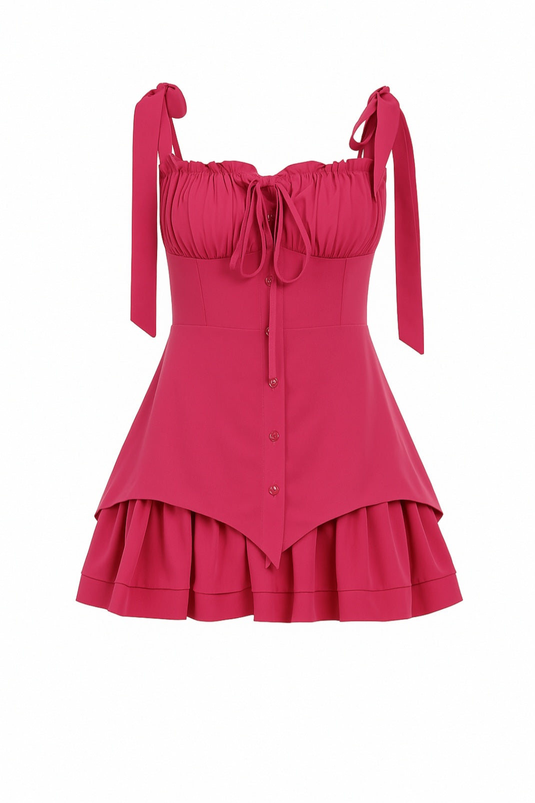 Lina Bowdress - Rüschenkleid mit schleifencharme