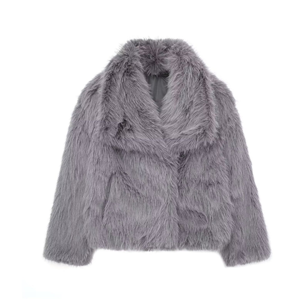 Damen Kunstfelljacke Winter – Faux Fur Jacke Elegant & Warm (6 Farben)