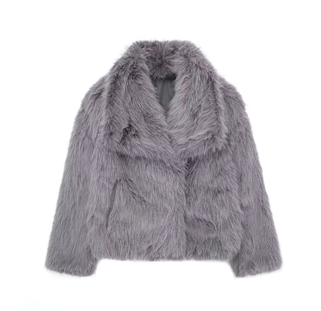 Damen Kunstfelljacke Winter – Faux Fur Jacke Elegant & Warm (6 Farben)