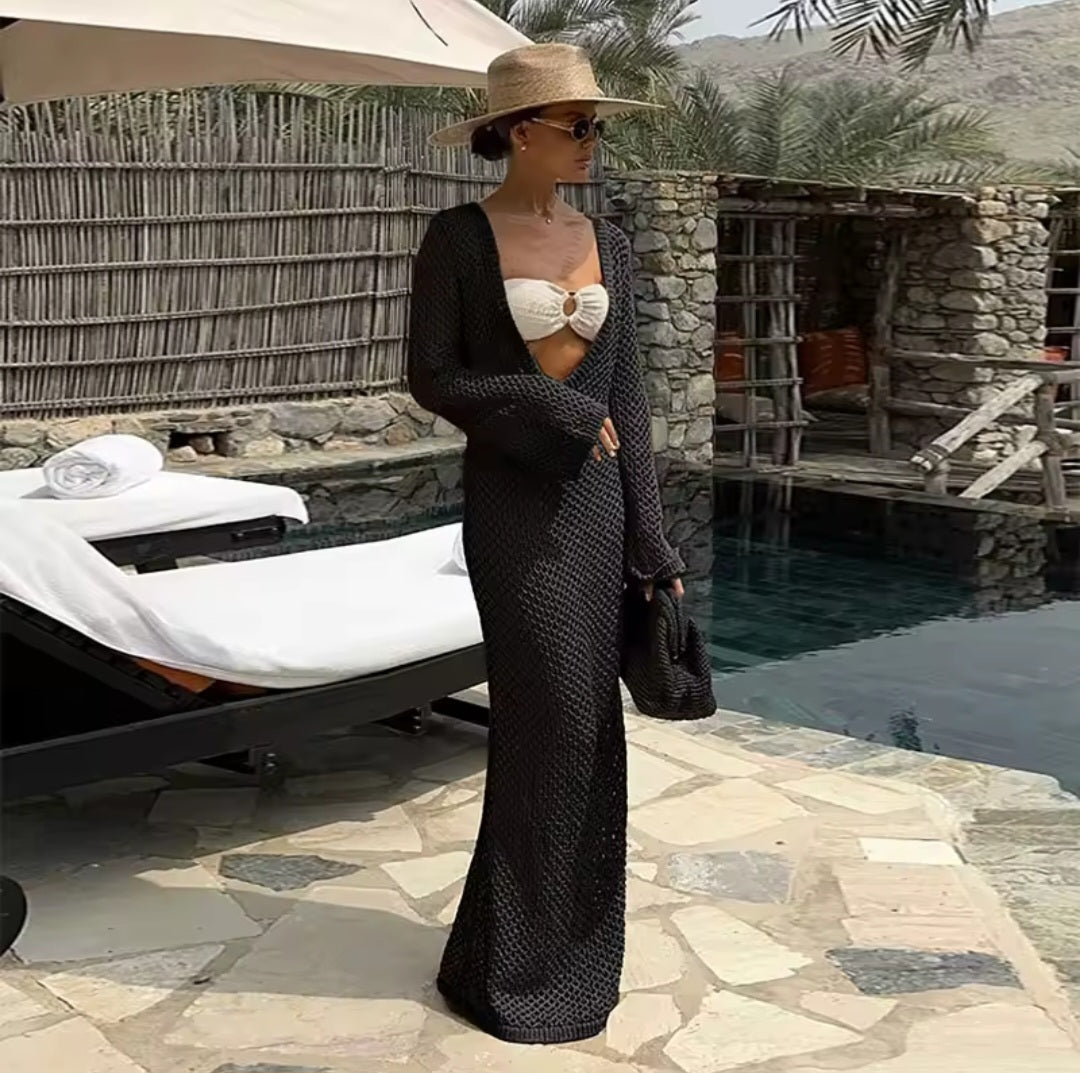 Tulum Vibes Strandkleid Häkeloptik – 5 Farben für Deinen perfekten Sommer-Look