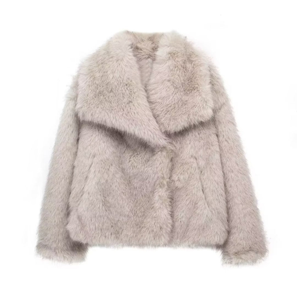 Damen Kunstfelljacke Winter – Faux Fur Jacke Elegant & Warm (6 Farben)